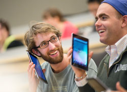 Medical Students hold iPads
