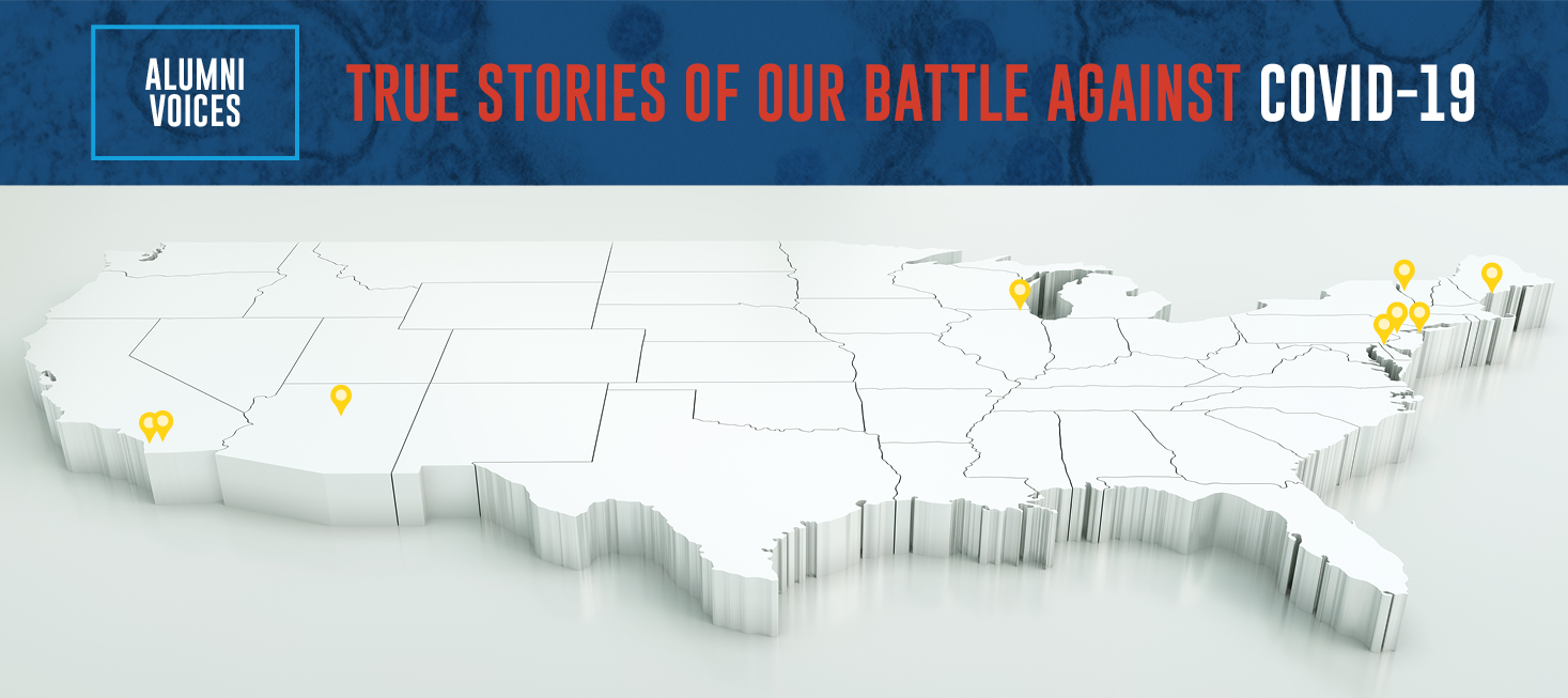 Alumni Voices, map of the United States