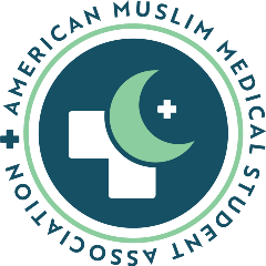 Logo of a crescent moon & medical cross reading AMMSA
