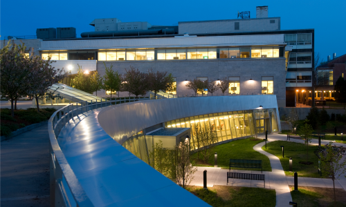 Image of Dana Medical Library with Given Medical Building behind